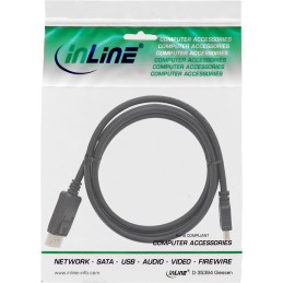 InLine Cavo DisplayPort M a HDMI M, 0,3m, Audio, HDTV, FullHD, DP1.1, dorato