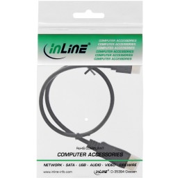 InLine Cavo Mini DisplayPort M a DisplayPort M, 0,3m, nero