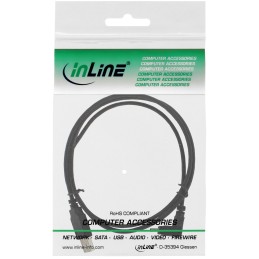 InLine Cavo USB 2.0 Mini, Am  Mini Bm(5pol.), Angolato v  Basso, nero, 0,3m