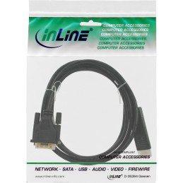 InLine Cavo DisplayPort maschio a DVI-D 24+1 maschio, 0,3m, dorato, nero