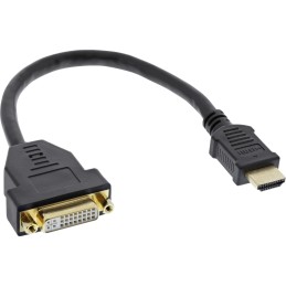 InLine Cavo adattatore HDMI M a DVI 24+5 F, 0,2 m