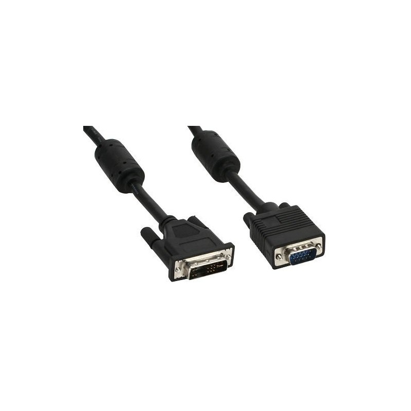 InLine D-Sub - DVI-A M-M 2m D-sub (DB-25) Nero