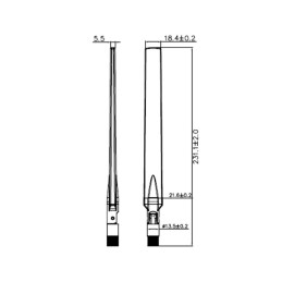 DeLOCK 88913 antenna di rete Antenna omnidirezionale RP-SMA 7 dBi