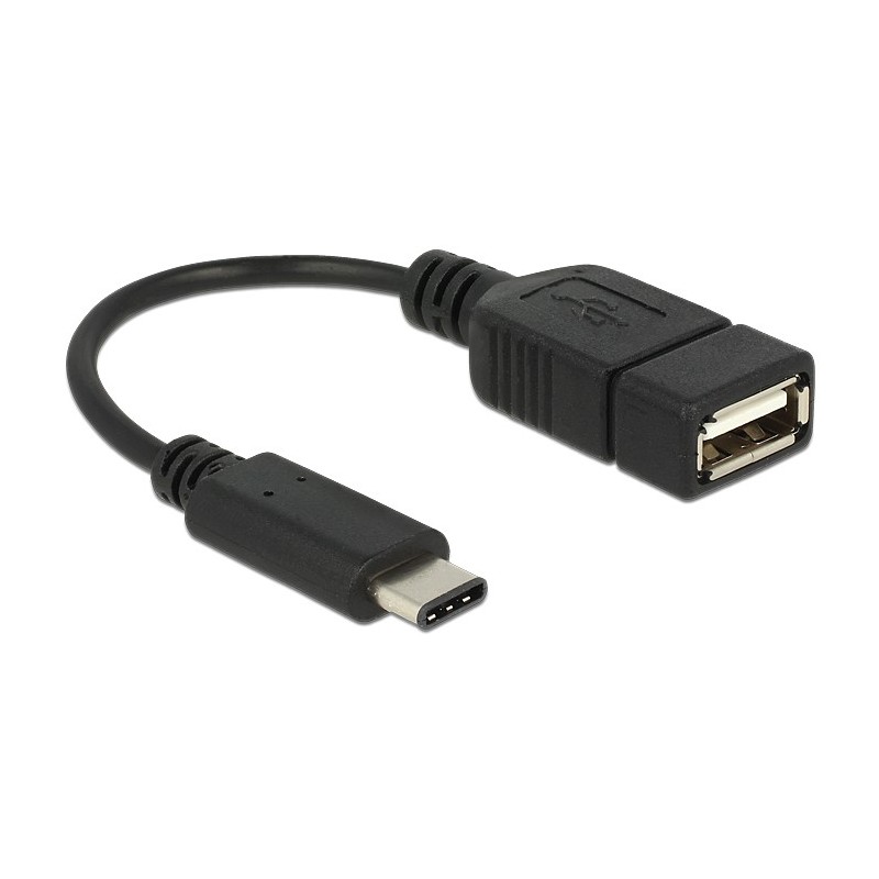 DeLOCK 65579 cavo USB USB 2.0 0,15 m USB C USB A Nero