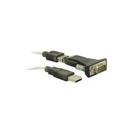 DeLOCK USB 2.0 to Serial Adapter cavo seriale Nero USB tipo A DB-9