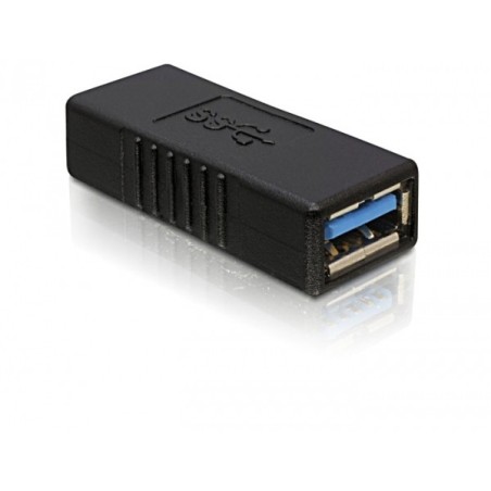 DeLOCK USB 3.0-A Adapter USB-A Nero