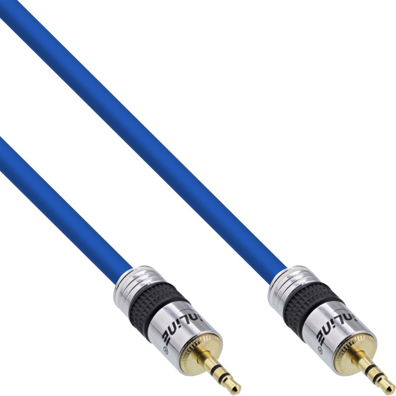 InLine Cavo Audio Jack 3,5mm m.   m., 5m, schermato, dorato, stereo, PREMIUM