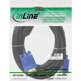 InLine Cavo S-VGA Premium, maschio-maschio HD a 15pin, ferriti, nero, 2m