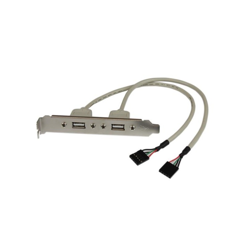 StarTech.com Adattatore piastra slot USB A femmina 2 porte