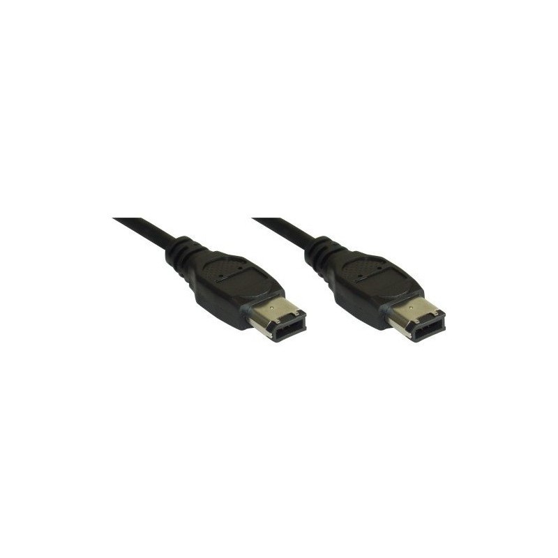 InLine FireWire M-M 1m 6-p Nero