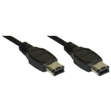 InLine FireWire M-M 1m 6-p Nero