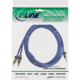 InLine 4043718108305 cavo audio 7 m 2 x RCA 3.5mm Blu