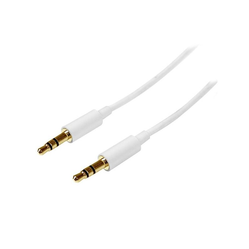 StarTech.com Cavo audio stereo slim da 3,5 mm bianco 2 m - M M