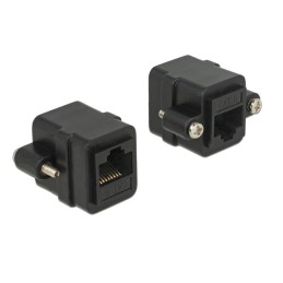 DeLOCK 85124 adattatore per inversione del genere dei cavi RJ-45 Nero