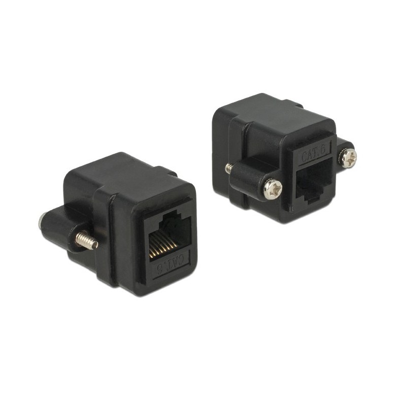 DeLOCK 85124 adattatore per inversione del genere dei cavi RJ-45 Nero