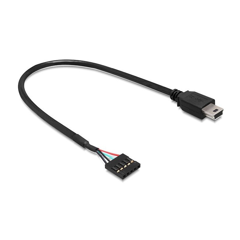 DeLOCK 83170 cavo USB USB 2.0 0,3 m Mini-USB B Nero