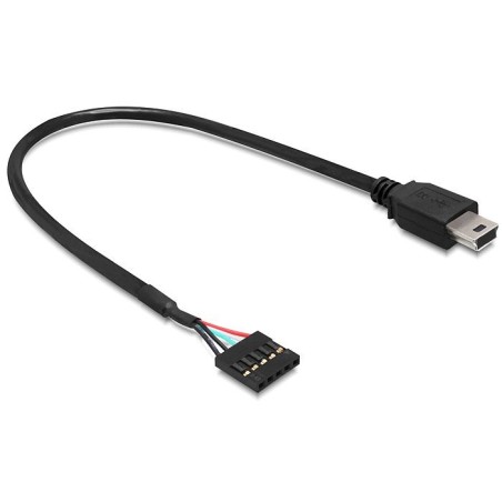 DeLOCK 83170 cavo USB USB 2.0 0,3 m Mini-USB B Nero