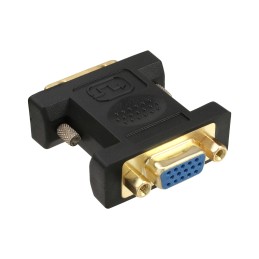 InLine Adattatore DVI-A 12+5 maschio a VGA 15pin HD femmina, analogico, dorato