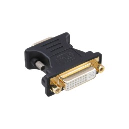 InLine Adattatore DVI-A 24+5 femmina a VGA 15pin HD maschio, analogico, dorato