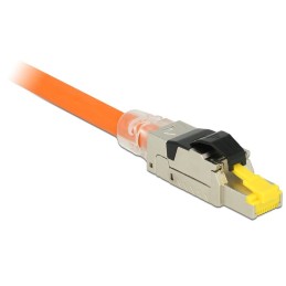 DeLOCK 86285 cavo di collegamento RJ45 Nero, Argento, Trasparente, Giallo