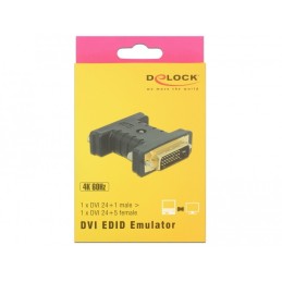 DeLOCK 63313 adattatore per inversione del genere dei cavi 1 x DVI 24+1 1 x DVI 24+5 Nero