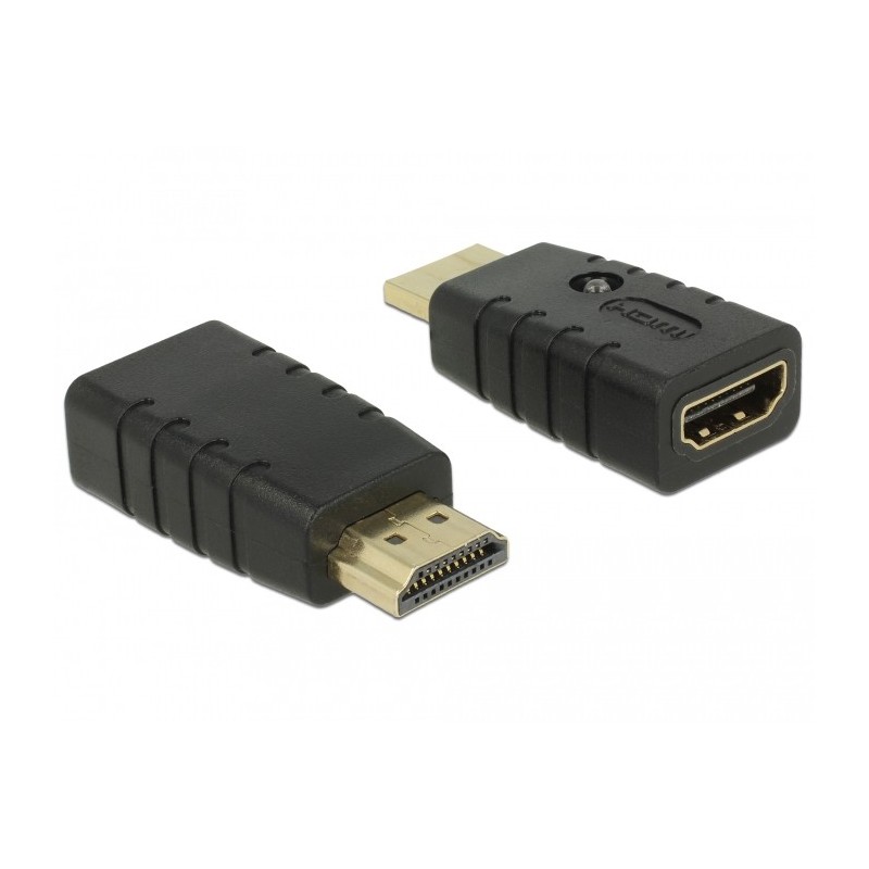 DeLOCK 63320 adattatore per inversione del genere dei cavi 1 x HDMI-A 19 pin Nero