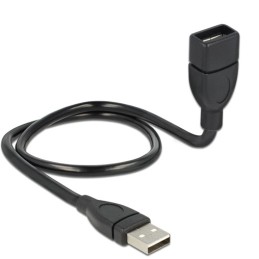 DeLOCK 50cm USB 2.0 cavo USB 0,5 m USB A Nero