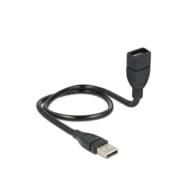 DeLOCK 50cm USB 2.0 cavo USB 0,5 m USB A Nero