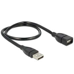 DeLOCK 50cm USB 2.0 cavo USB 0,5 m USB A Nero