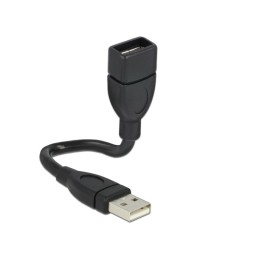 DeLOCK 15cm USB 2.0 cavo USB 0,15 m USB A Nero