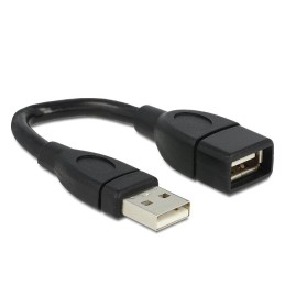 DeLOCK 15cm USB 2.0 cavo USB 0,15 m USB A Nero