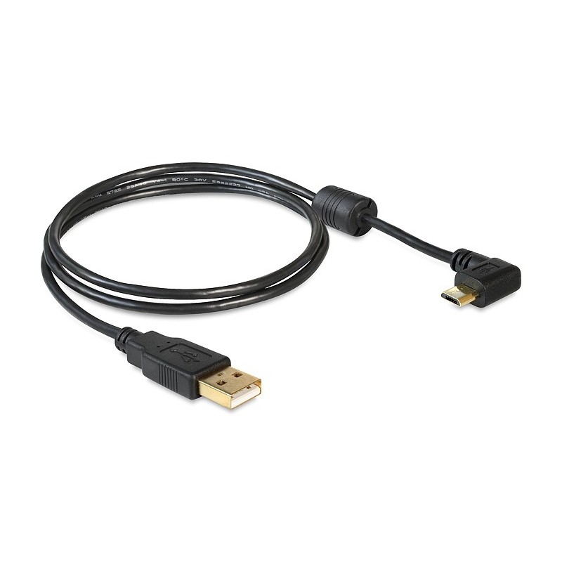 DeLOCK 83147 cavo USB USB 2.0 1 m USB A Micro-USB B Nero