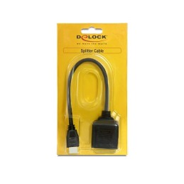 DeLOCK 65226 cavo HDMI HDMI tipo A (Standard) 2 x HDMI Nero