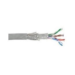 COS Cable Desk Patch Cable TP Cat5e SFTP 100m Roll cavo di rete Grigio