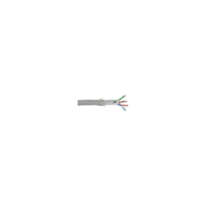 COS Cable Desk Patch Cable TP Cat5e SFTP 100m Roll cavo di rete Grigio