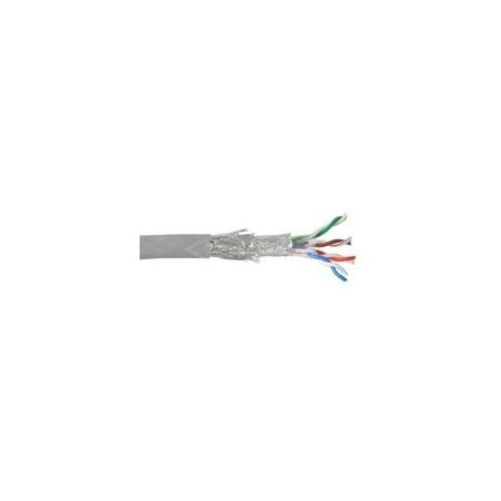 COS Cable Desk Patch Cable TP Cat5e SFTP 100m Roll cavo di rete Grigio