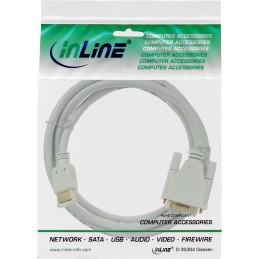 InLine Cavo HDMI maschio a DVI 18+1 maschio, 0,5m, contatti dorati, bianco