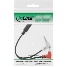 InLine Cavo Audio Y per Aereo 2x Jack 3,5mm M a Jack 3,5mm F, 0,15m