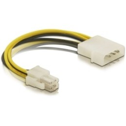 DeLOCK Cable P4 male  Molex 4pin male Multicolore 0,13 m