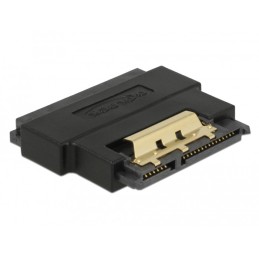 DeLOCK 63945 adattatore per inversione del genere dei cavi SATA 22 pin Nero