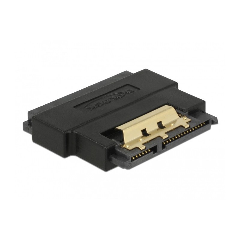 DeLOCK 63945 adattatore per inversione del genere dei cavi SATA 22 pin Nero