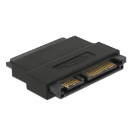 DeLOCK 63945 adattatore per inversione del genere dei cavi SATA 22 pin Nero