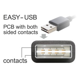 DeLOCK 1m USB 2.0 A - B m m cavo USB USB A USB B Nero