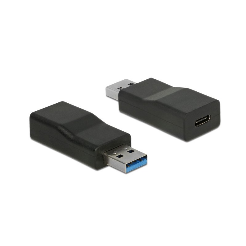 DeLOCK 65696 adattatore per inversione del genere dei cavi USB 3.1 Gen 2 Type-A USB 3.1 Gen 2 Type-C Nero