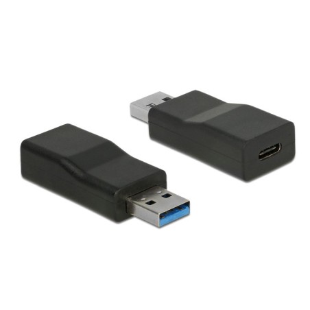 DeLOCK 65696 adattatore per inversione del genere dei cavi USB 3.1 Gen 2 Type-A USB 3.1 Gen 2 Type-C Nero