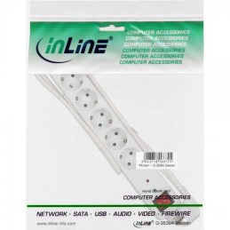 InLine 4043718188284 prolunghe e multiple 1,5 m 6 presa(e) AC Interno Bianco