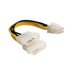 ROLINE Power Adapter 6pin PCIe VGA 0,15 m