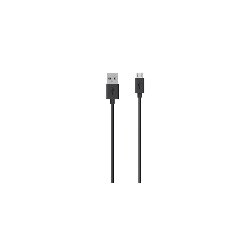 Belkin USB A - Micro-USB, 2m cavo USB USB 2.0 Micro-USB B Nero