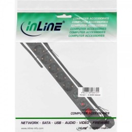 InLine 4043718188307 prolunghe e multiple 1,5 m 6 presa(e) AC Interno Nero