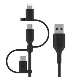 Belkin BOOST CHARGE cavo USB 1 m USB A USB C Micro-USB B Lightning Nero